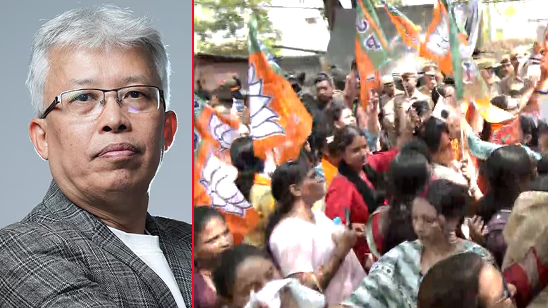 BJP Protests Against Congress MP Angomcha Bimol Akoijam Over 'Sex For Marks' Charge
