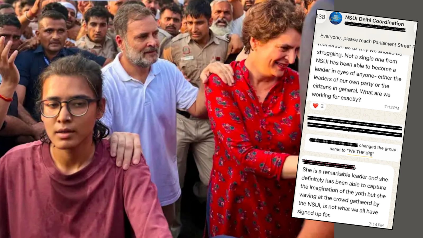 Congress Student Wing's Reaction To Neha Bora's Centrality At Rahul Gandhi Events
