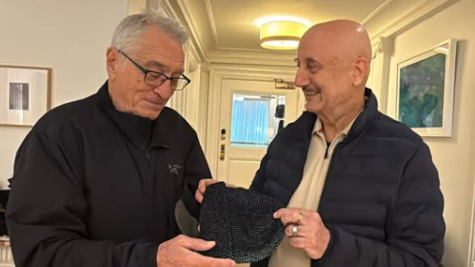 Anupam Kher Meets Robert De Niro in New York, Receives Gift from Actor