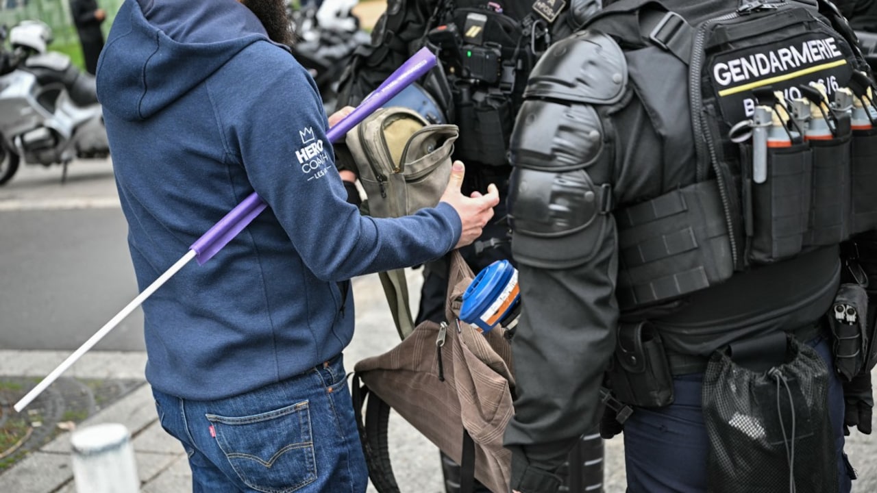 135 Arrested In France Amid Protests, Katana Among Weapons Seized