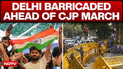 Delhi Barricades Connaught Place Ahead Of CJP's Tiranga March