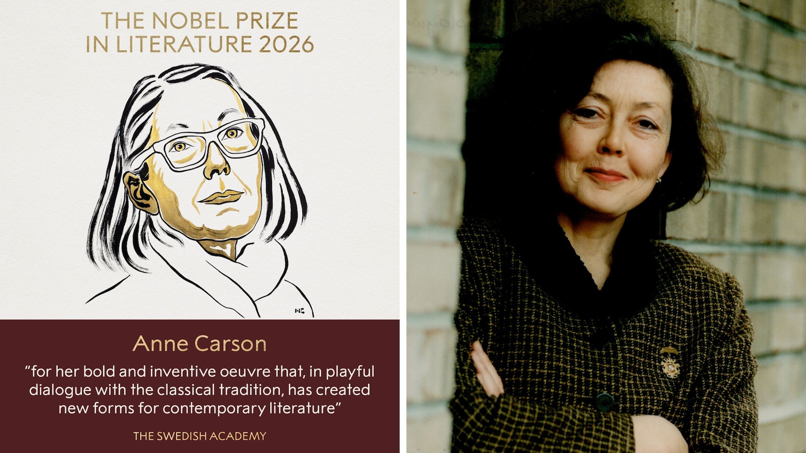 Canadian Poet Anne Carson Awarded Nobel Prize In Literature 2026