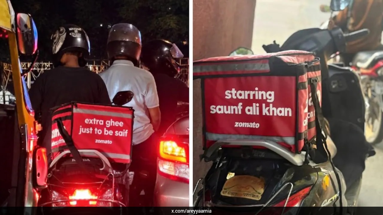Zomato Jumps On Saif Ali Khan's Viral 'Ghee' Moment, Wins Internet With Clever Delivery Bags
