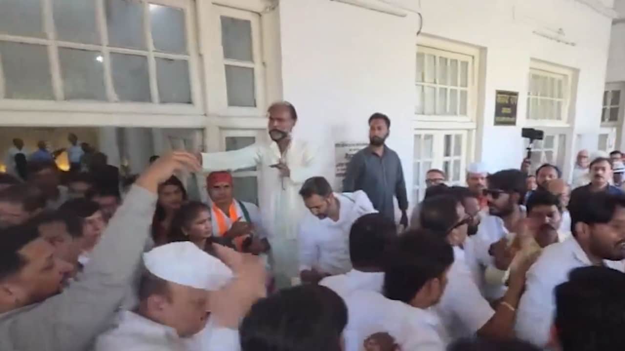 On Camera, Congress Workers Fight On Day 1 Of Aradhana Misra As UP Chief