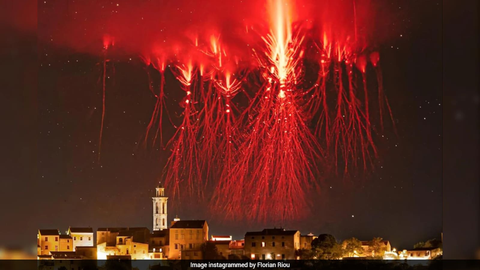Watch: Rare Red Sprites Flash Above Thunderstorm In France ...