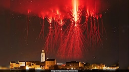 Watch: Rare Red Sprites Flash Above Thunderstorm In France, Photographer Captures Stunning Moment