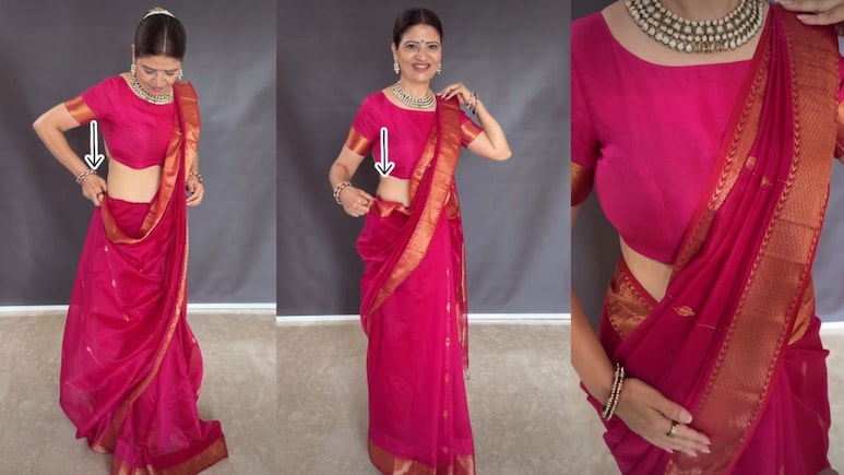 साड़ी में लंबा और पतला कैसे दिखें? Stylist ने बताई आसान ट्रिक