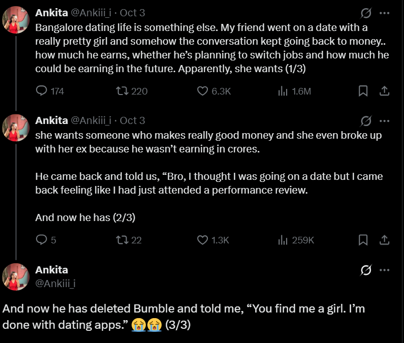 Bengaluru dating App Bumble Girl performance Review crore Salary viral Debate Bengaluru dating App Bumble Girl performance Review crore Salary viral Debate