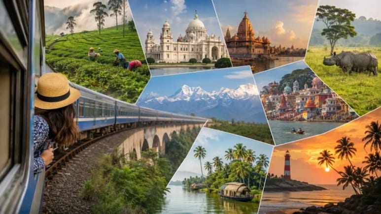 असम, पश्चिम बंगाल से केरल तक... एक ही ट्रिप में लें 7 राज्यों का मजा, ट्रेन से ऐसे घूम आएंगे पूरा भारत
