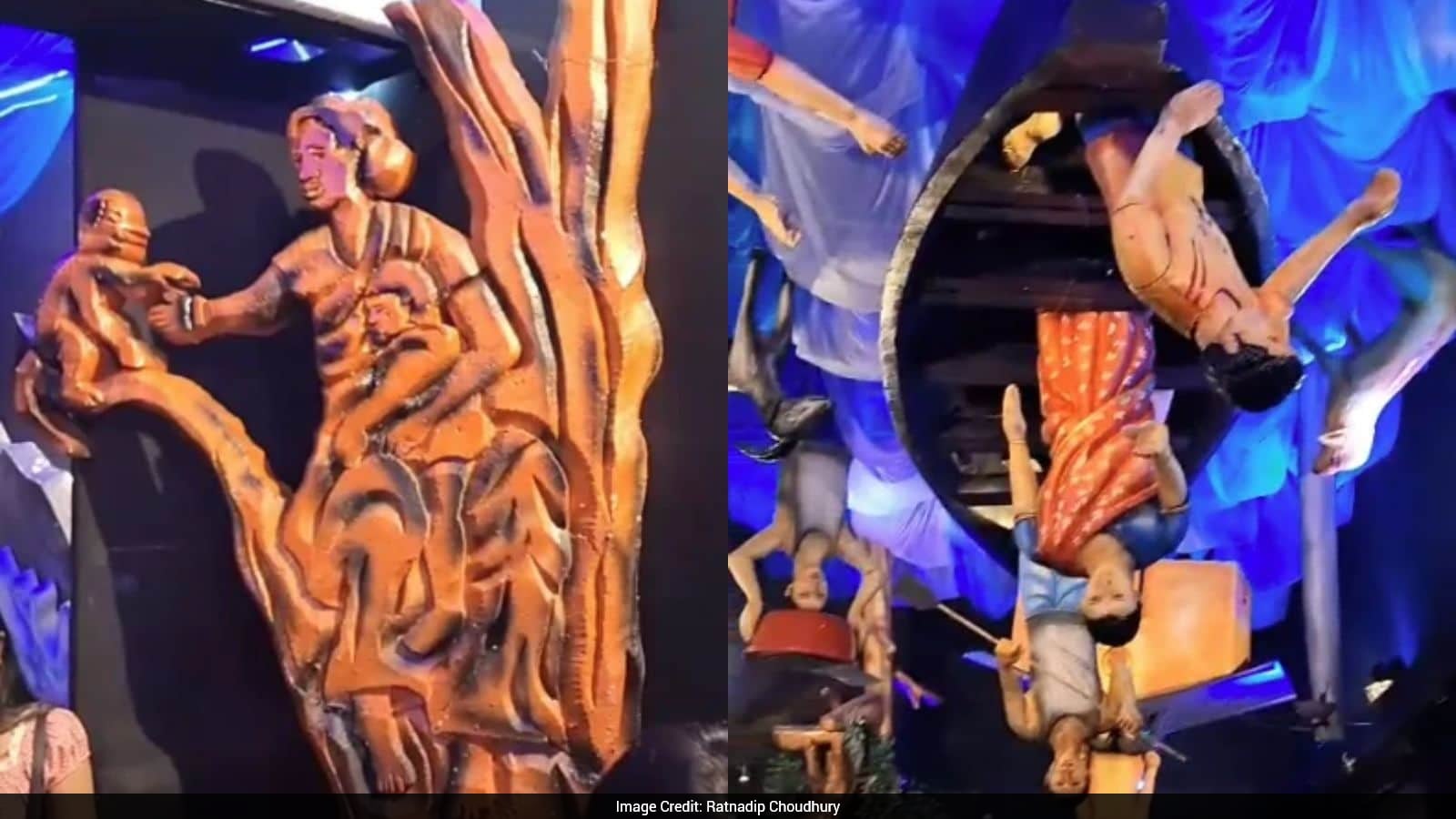 'Ray Of Hope Amidst Flood': Assam Durga Puja Pandal Highlights Devastation