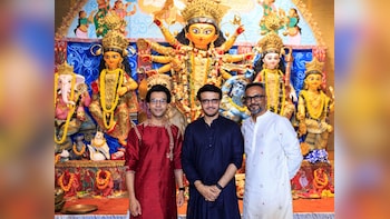 Durga Puja celebrations: Sourav Ganguly takes actor Rajkummar Rao Pandal hopping in Kolkata