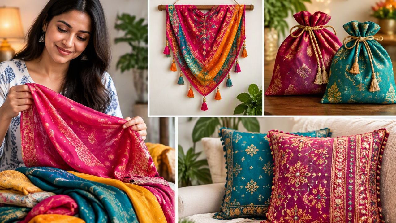 Old Dupatta DIY Hacks: फेंकिए मत पुराने दुपट्टे! मिनटों में बना लें घर के लिए बना लें ये 3 शानदार चीजें, जानिए क्रिएटिव हैक्स