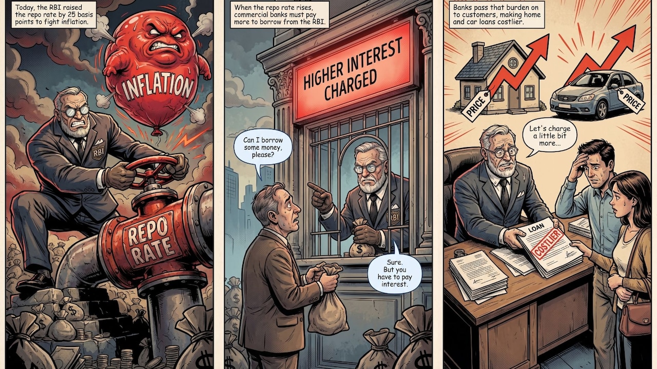 In Illustrations: What Is Repo Rate? How Does A Hike Affect You?