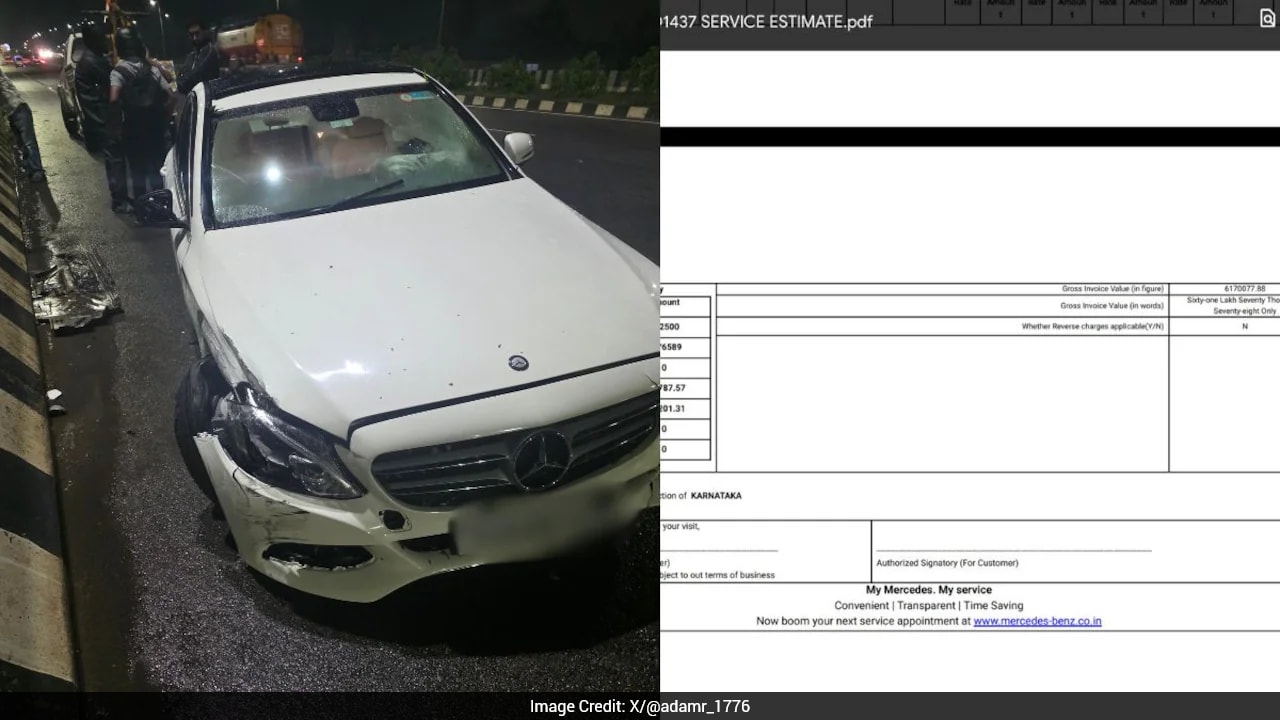 Bengaluru Man Crashes Mercedes, Receives Rs 61 Lakh Bill: 'Buy A New Car'