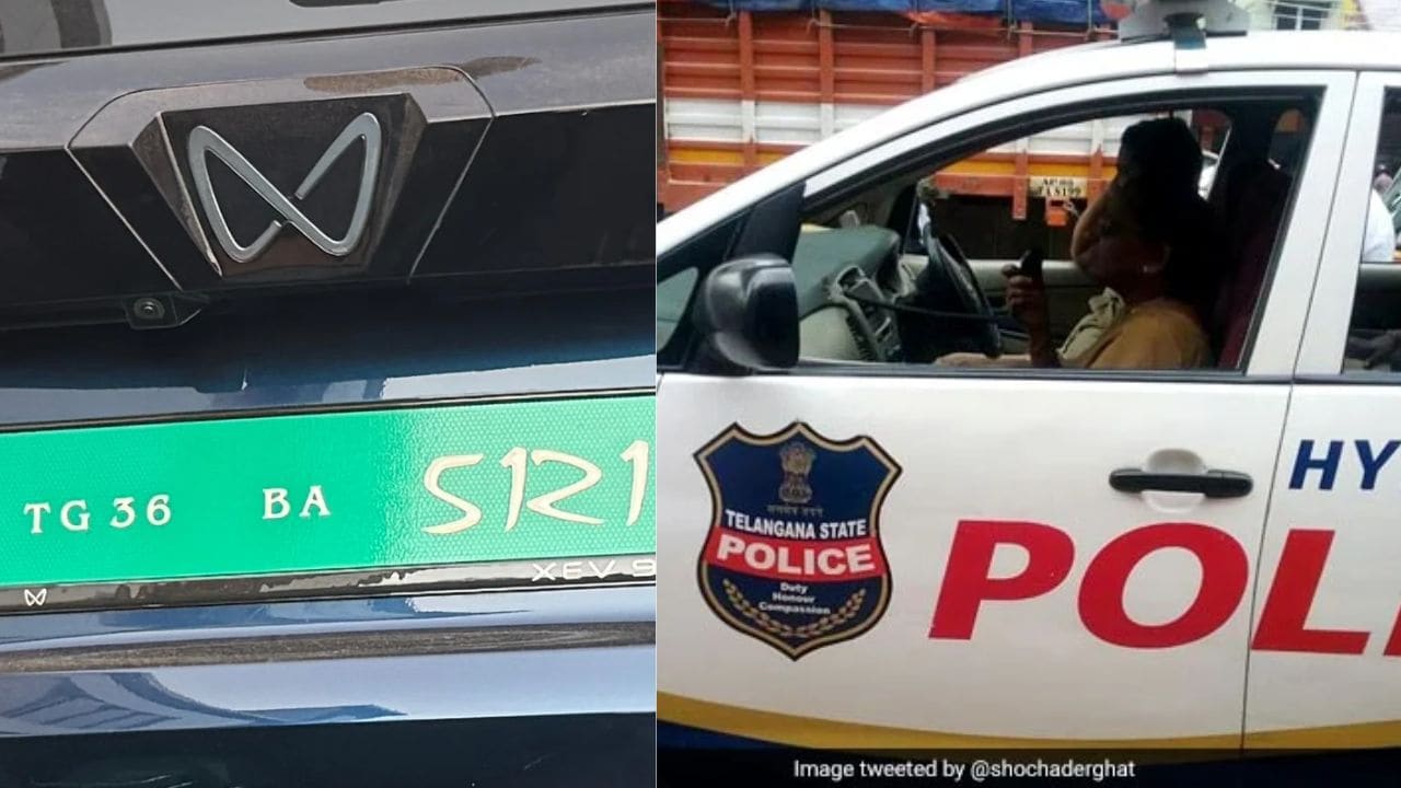 महिंद्रा XEV की नंबर प्लेट पर उठा सवाल, पहले जवाब पर घिरी हैदराबाद पुलिस, फिर बदला रुख
