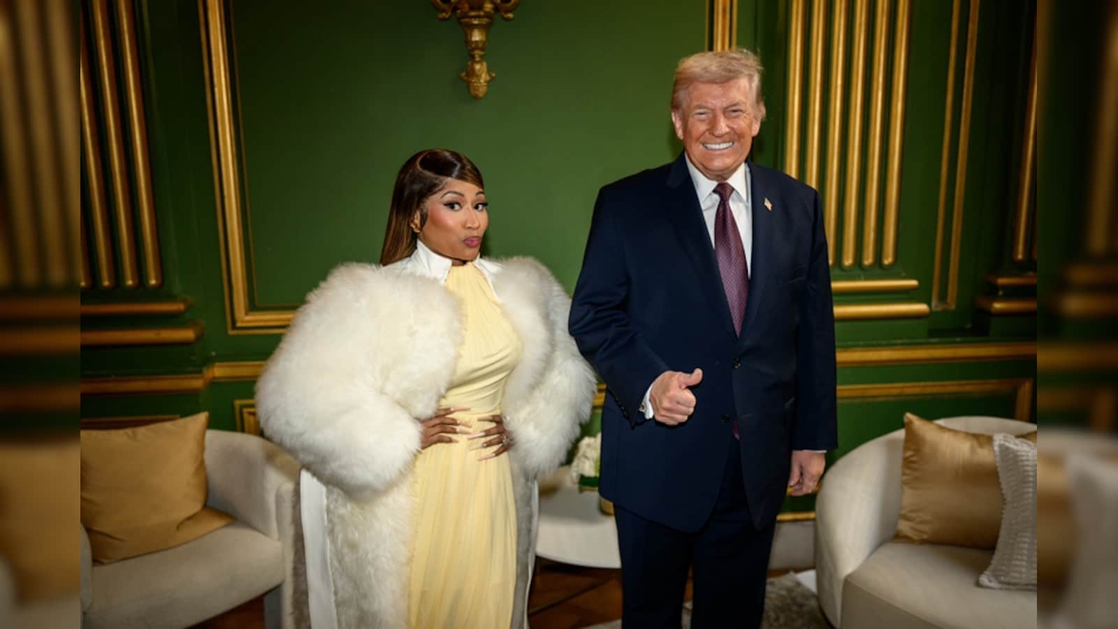 ‘I hope Nicki wasn’t insulted,’: Trump Calls Nicky Minaj’s Backside Beautiful At A Campaign Rally
