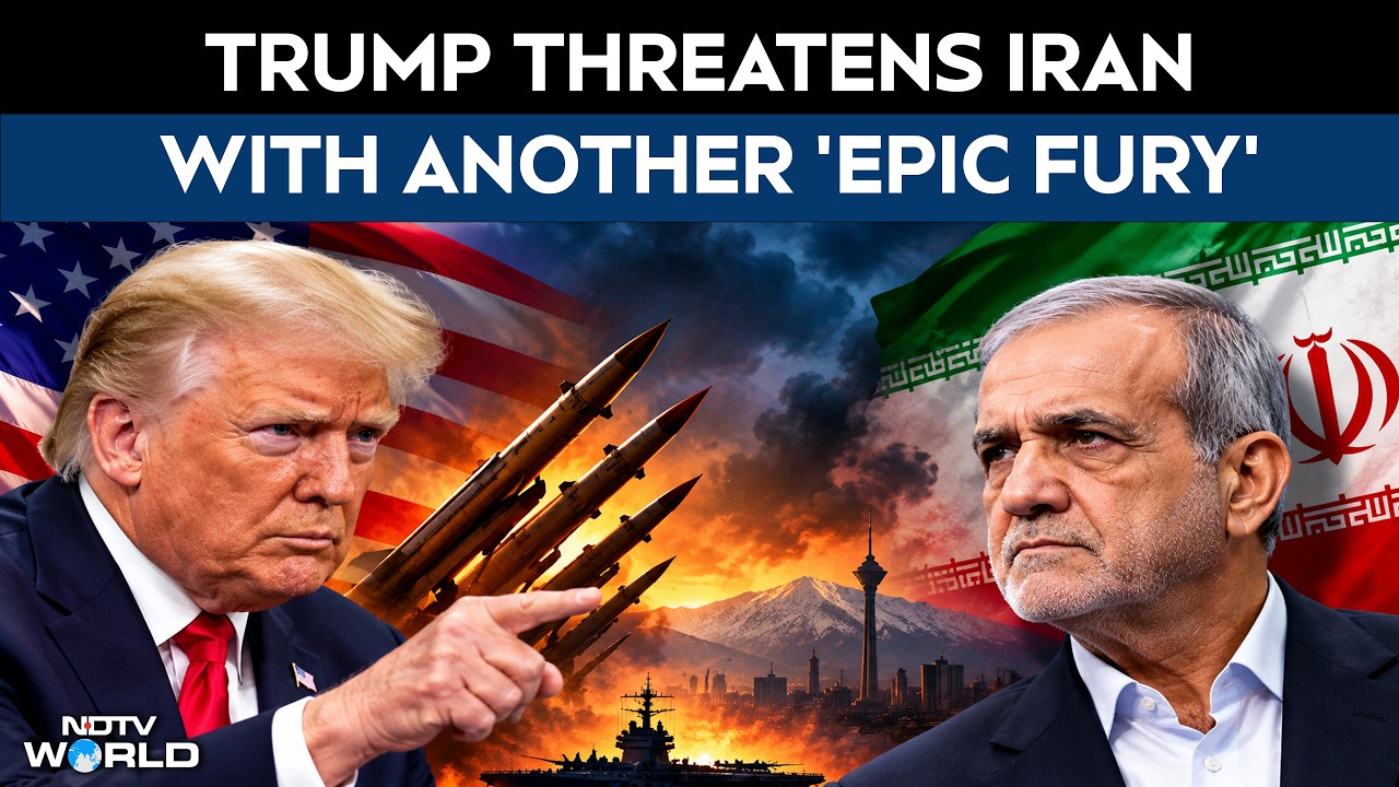 US Iran War | Trump Threatens Iran With Another 'Epic Fury', Tehran Warns US Of 'No More Red Lines'