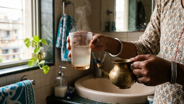 Sore throat remedies: Gargling with lukewarm water helps