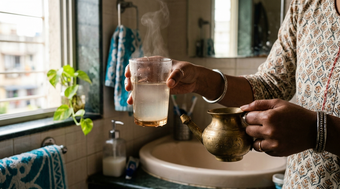 Sore throat remedies: Gargling with lukewarm water helps