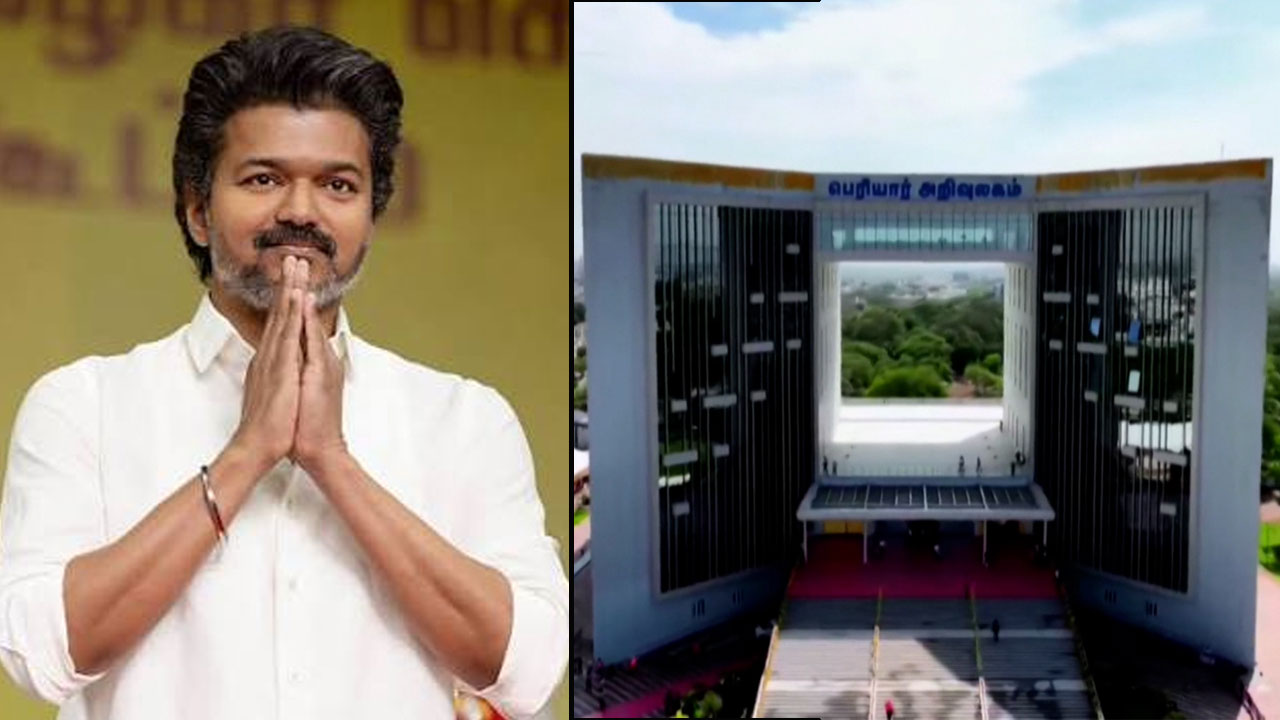 Vijay Inaugurates Rs 300-Crore Periyar Centre, Stalin Takes Swipe At CM