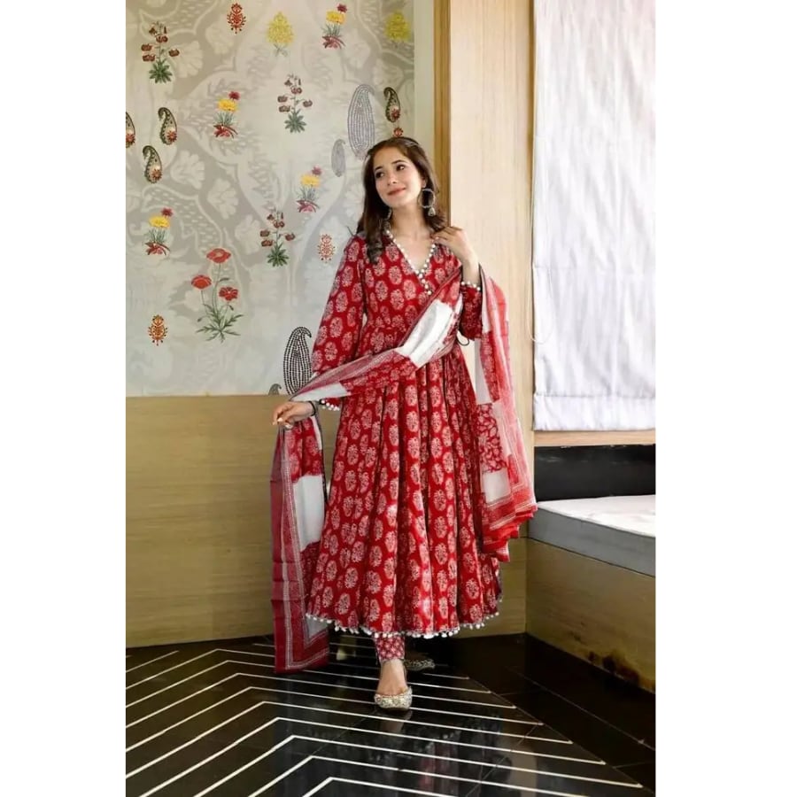Click here to buy: Meetara Creation Anarkali Kurta, Bottom & Dupatta Set Click here to buy: Meetara Creation Anarkali Kurta, Bottom & Dupatta Set