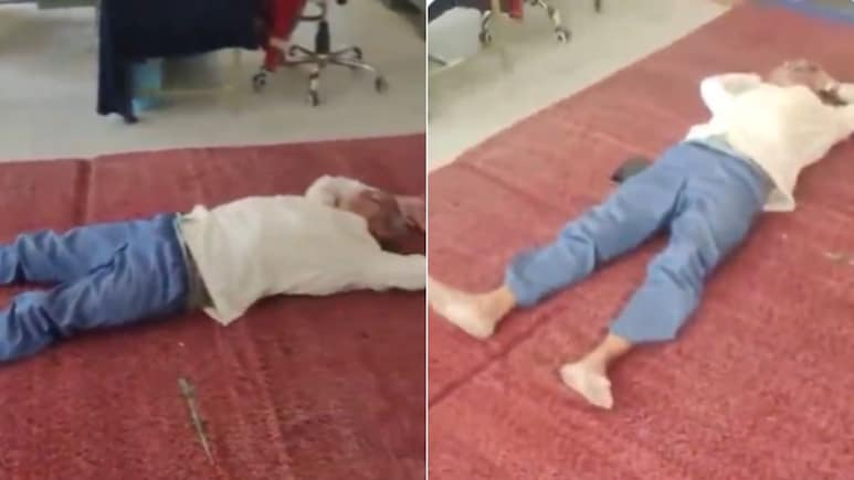 Viral Video Shows School Principal Sleeping During School Hours In Rajasthan