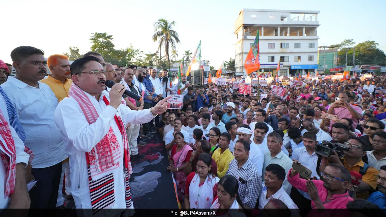 BJP Launches Statewide Protests Against Rahul Gandhi, Congress