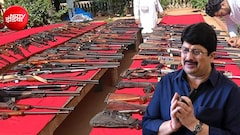 500 से ज्यादा हथियार, केसरिया पगड़ी और बेंती कोठी का दरबार... दशहरे पर फिर राजा भैया की शस्त्र पूजा, VIDEO