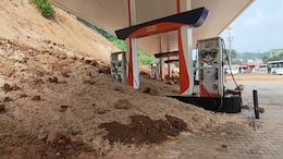 Landslide Hits Fuel Station As Hillside Collapses Near Assam-Meghalaya Border