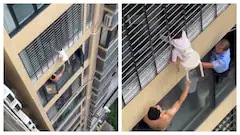 Stool Used As Lifeline To Save 3-Year-Old Dangling From 12th Floor In China