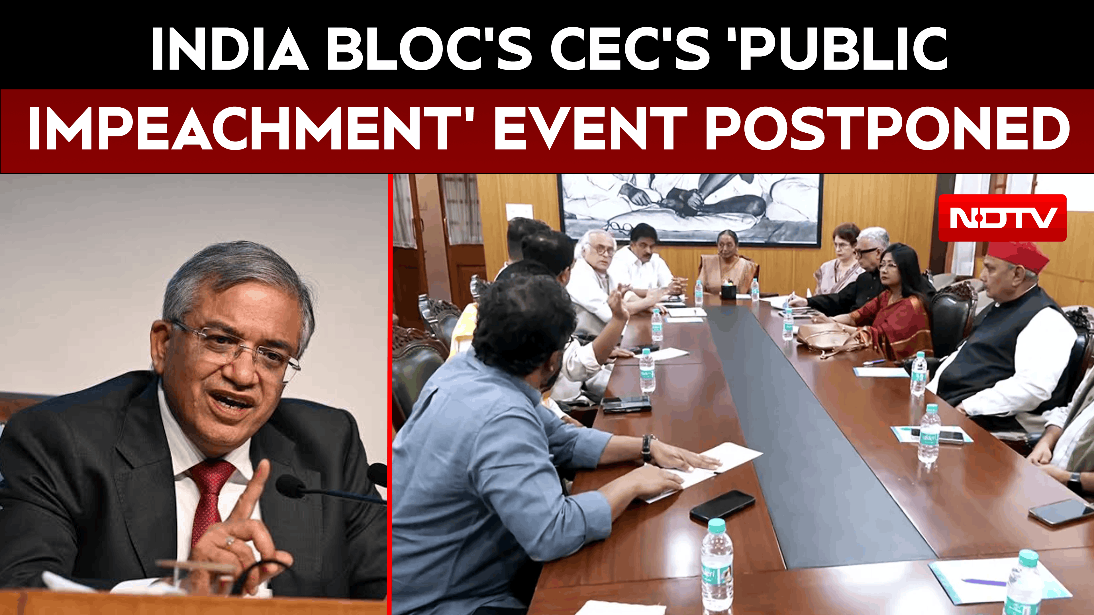 INDIA Bloc's 'Jan Mahabhiyog' Against CEC Gyanesh Kumar Postponed, Opposition Cites Bad Weather