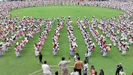Watch: Kolkata's Eden Gardens Echoes With Dhak Beats Ahead Of Mahalaya Celebrations