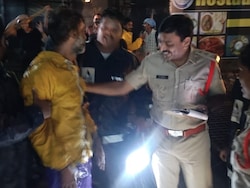 Hyderabad Delivery Agent Falls Into Flooded Drain While Riding, Then A Rescue
