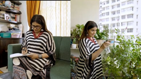 Inside Sonali Kulkarni's Mumbai Home With A Writing Corner And Lush Garden
