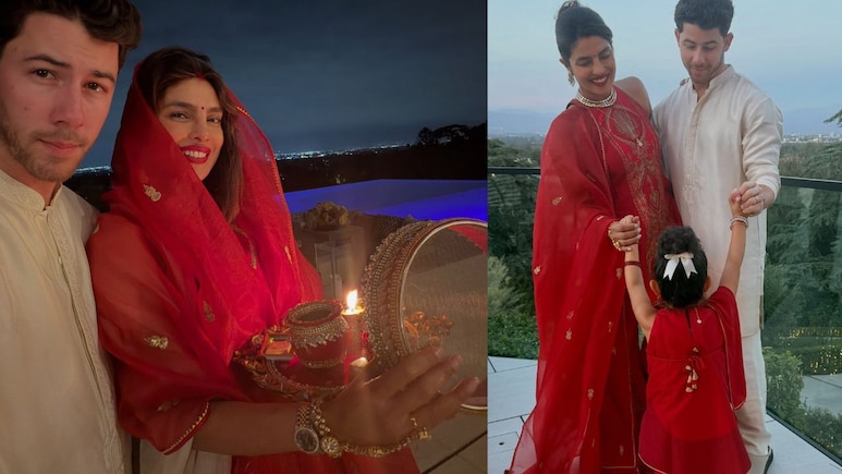 प्रियंका चोपड़ा ने विदेश में मनाया करवा चौथ, काम छोड़ पत्नी के पास लौटे निक जोनस, प्यारी तस्वीरों ने जीता दिल