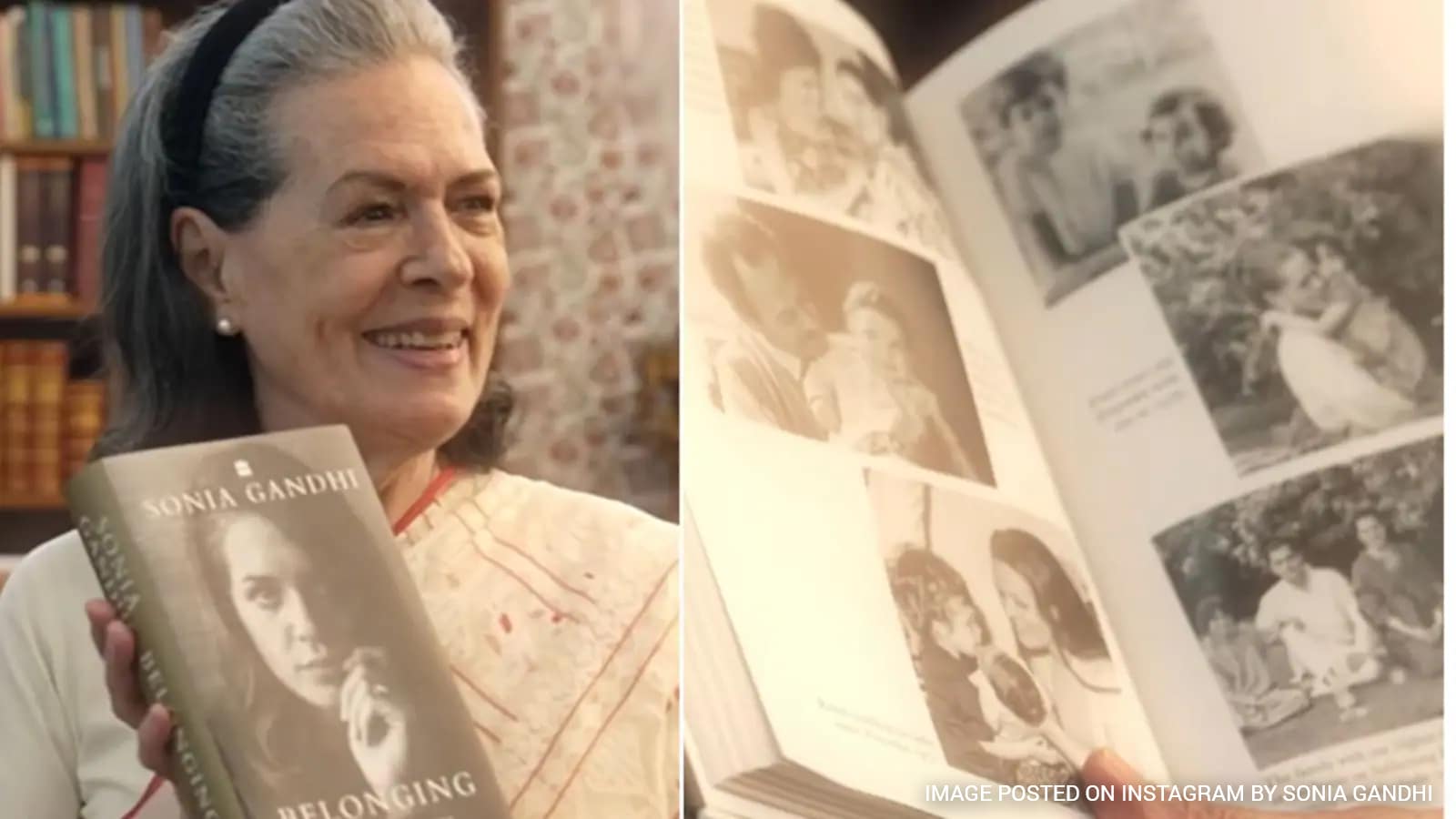 Sonia Gandhi Makes Instagram Debut, Shares 1st Look Of Her Memoir 'Belonging'