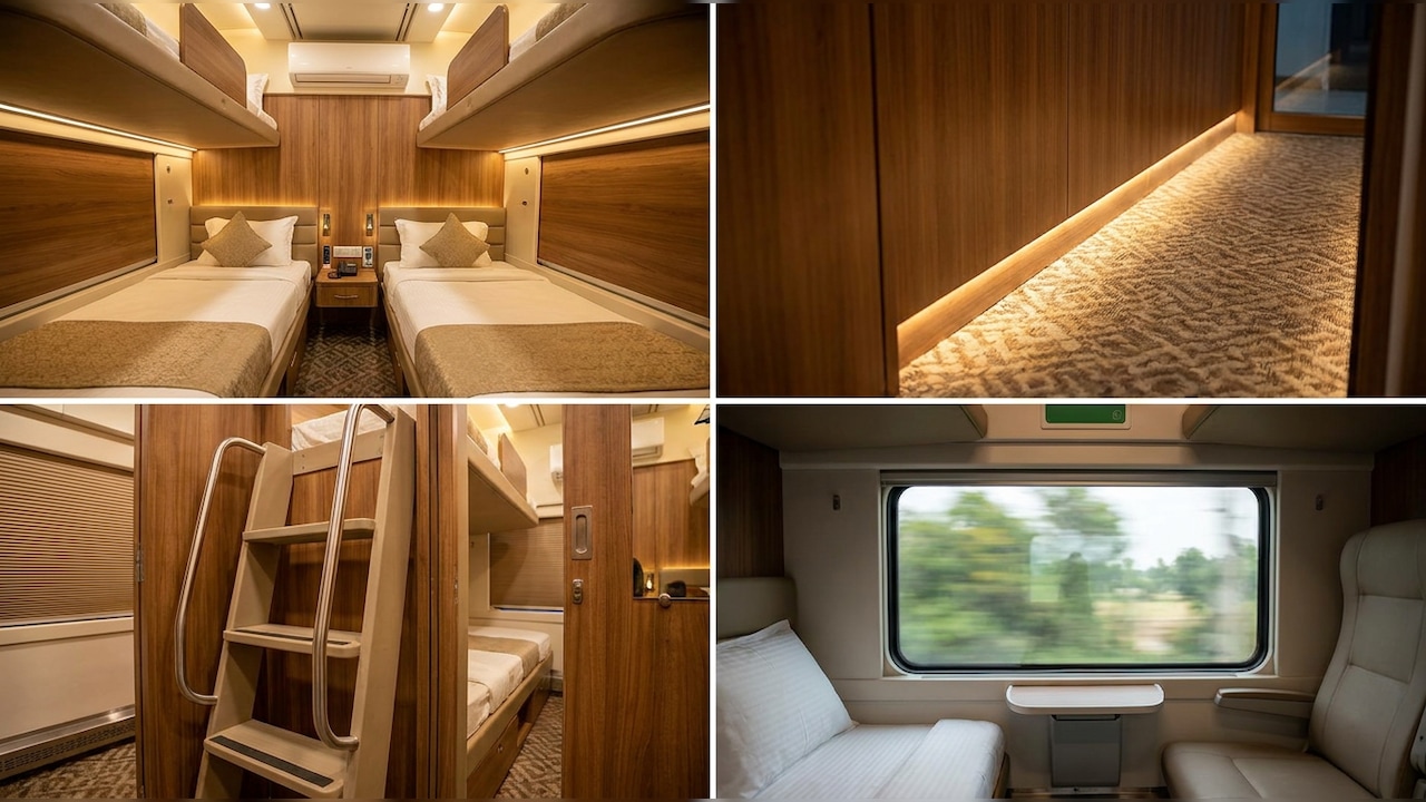 Mumbai Bengaluru Vande Bharat sleeper interior Mumbai Bengaluru Vande Bharat sleeper interior