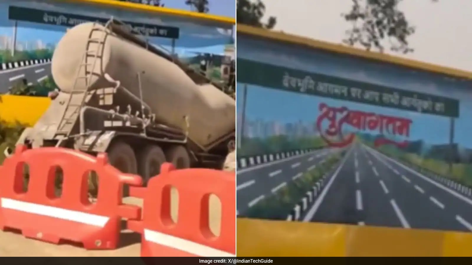 Video: Driver Allegedly Mistakes Hoarding For Road, Crashes Truck On Delhi-Dehradun Expressway