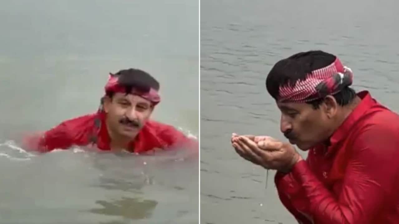 BJP MP's Yamuna Dip Sparks Controversy Over Water Quality