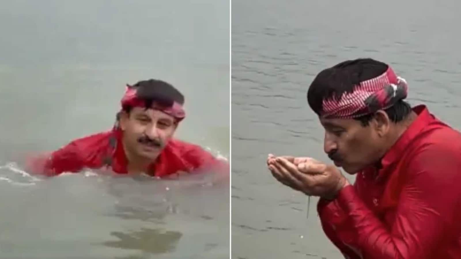 "Might Be Crocodiles Here, But": BJP MP Takes Yamuna Dip, Declares It Clean