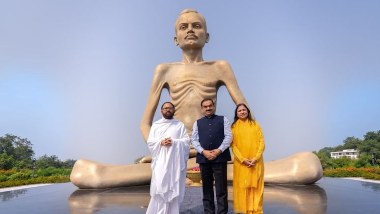 <i>Seva</i> Is <i>Sadhana</i>: Gautam Adani Visits Shrimad Rajchandra Ashram In Gujarat
