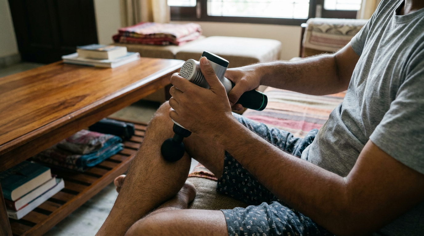 Massage guns can also be used before exercise as part of a warm-up