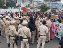 Congress MP's Supporters March In Manipur Over Sexual Harassment At JNU