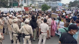 Congress MP's Supporters March In Manipur Over Sexual Harassment At JNU