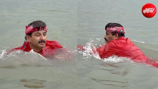 मनोज तिवारी ने यमुना में लगाई डुबकी, आचमन भी किया, AAP बोली- कालिंदी कुंज पर पानी पीकर दिखाओ