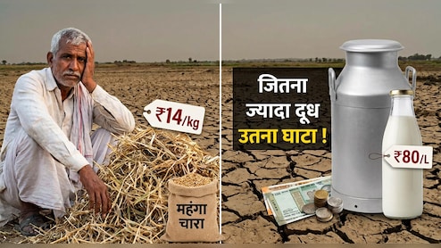 ₹100 में हो रहा तैयार और बिक रहा ₹80 में ! महाराष्ट्र में सूखे की मार से बिगड़ा दूध का गणित