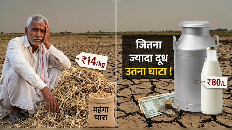 ₹100 में हो रहा तैयार और बिक रहा ₹80 में ! महाराष्ट्र में सूखे की मार से बिगड़ा दूध का गणित