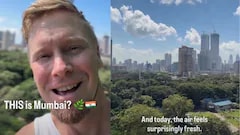 Foreigner Praises Mumbai's Greenery, Says Air Feels Surprisingly Fresh