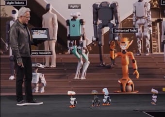 NVIDIA के सीईओ ने पेश किए माइक्रोडक रोबोट, AI से चलते हैं, जानें क्या काम करेंगे