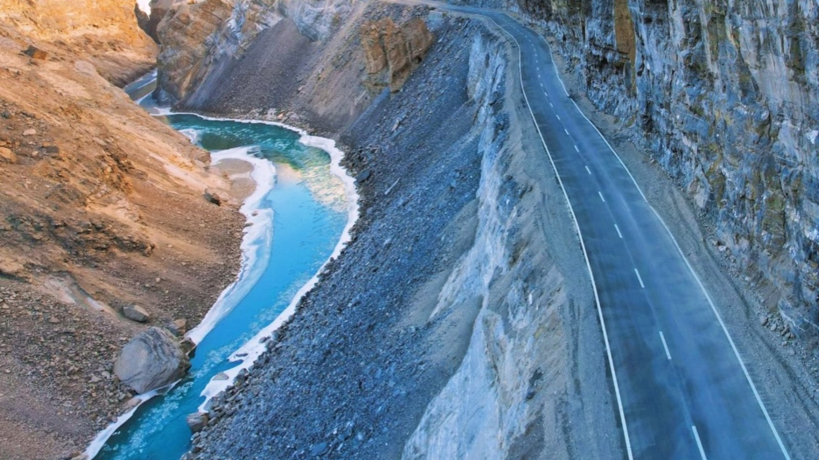 Photo: NDTV Ladakh road october